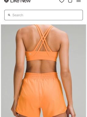 Lululemon Orange energy bra